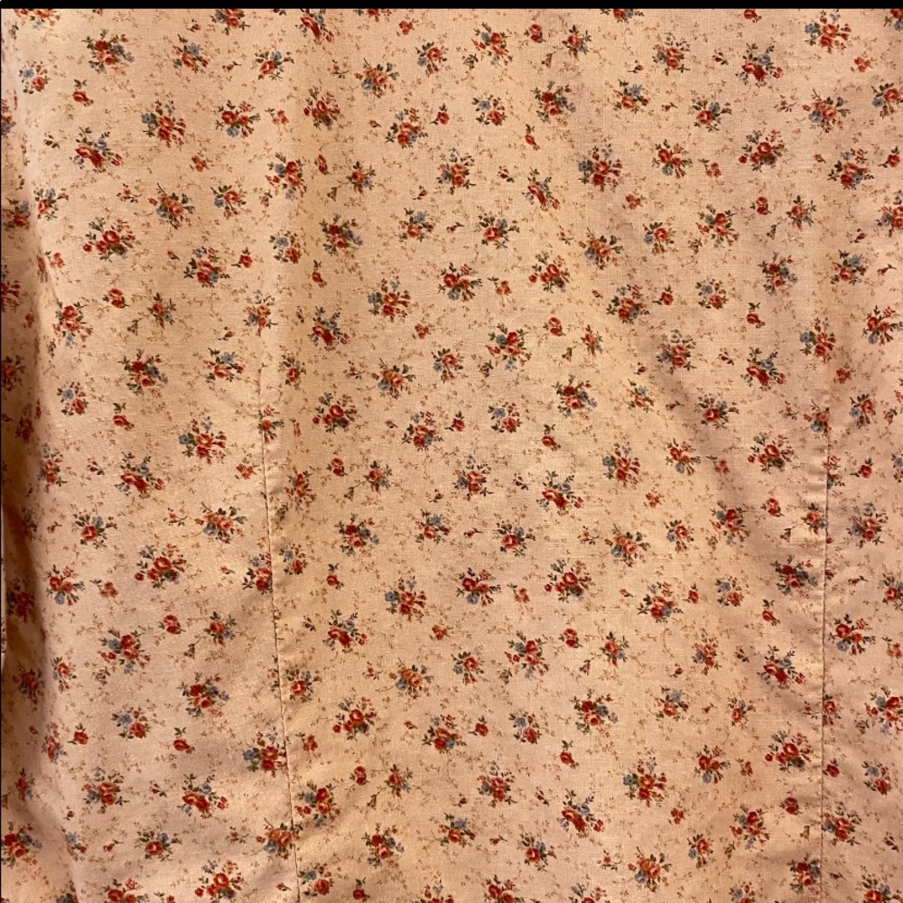 *Johnny Was Pink Button Down embroidered Shirt Red Rose and Ruffles Floral - Picture 8 of 12